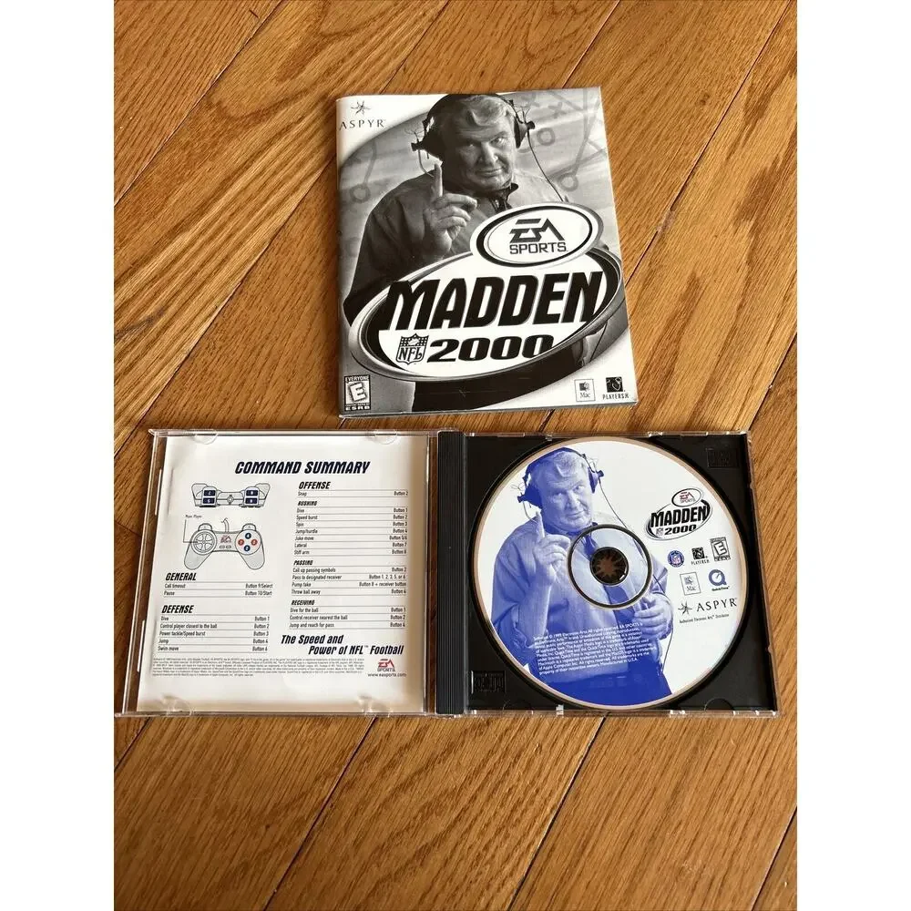 Madden 2000 For Macintosh Mac Disc And Manual Included Aspyr NFL Rated E